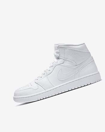 Nike Air Jordan 1 Mid Blancos Blancos Blancos | MX 5191